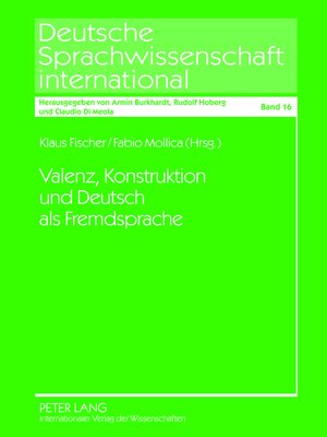 cover image of Valenz, Konstruktion und Deutsch als Fremdsprache